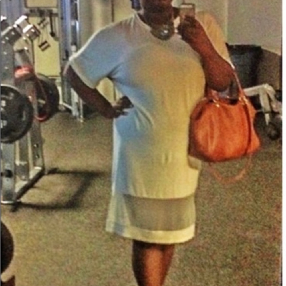 Cream T-Shirt Dress